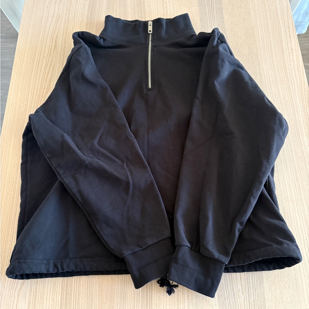 Weekday Black Quarter-Zip Pullover